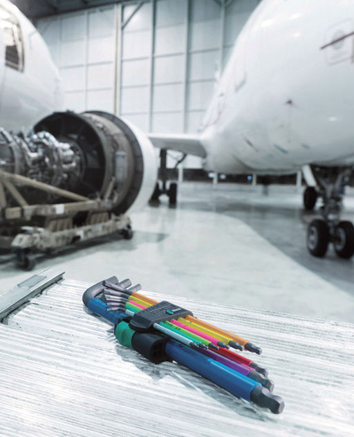 Wera 950/9 Hex-Plus Multicolour HF 1 L-key set, metric, BlackLaser, with holding function, 9 pieces 05022210001, view 2