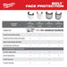Milwaukee 48-73-1429 BOLT™ Full Face Shield - Mirrored Dual Coat Lens (Compatible with Milwaukee® BOLT™ Safety Helmets & BOLT™ Hard Hats)