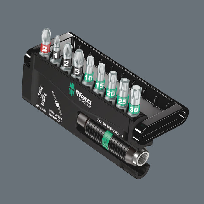 Wera Bit-Check 10 BiTorsion 3 SB, 10 pieces 05073418001, view 3