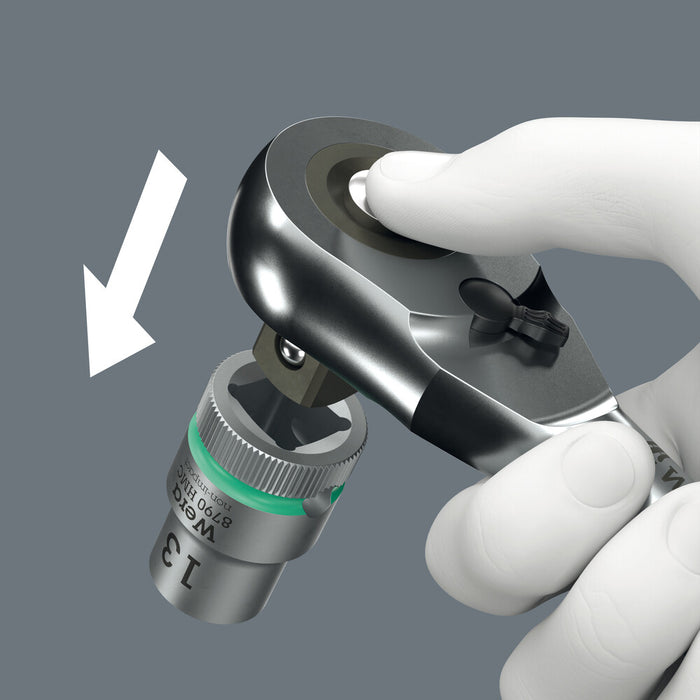 Wera 8006 SC 1 Zyklop Hybrid Ratchet Set, 1/2" drive, metric, 13 pieces 05004090001, view 5