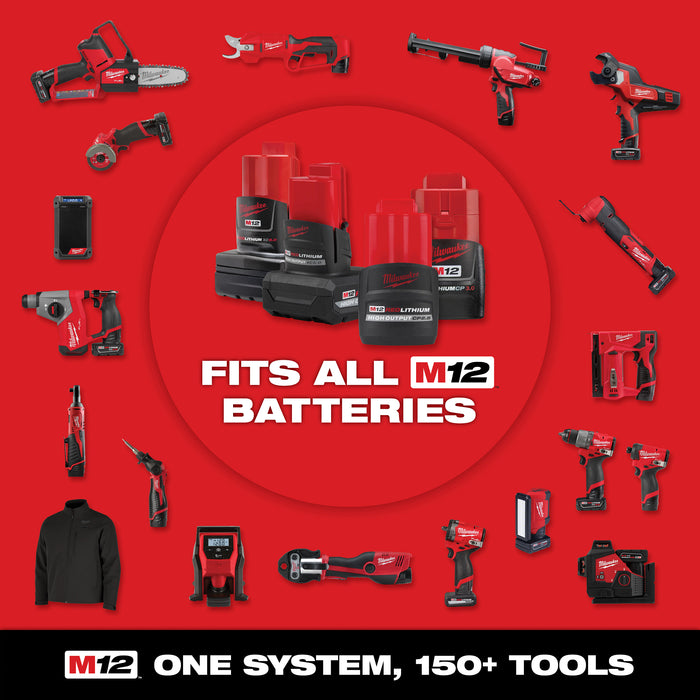 Milwaukee 2508-21XC M12 FUEL™ 5/8” SDS Plus Rotary Hammer Kit