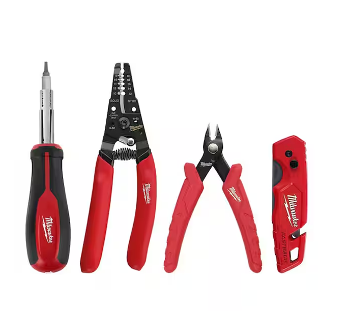 Electrician's Hand Tool Kit (4-Piece)