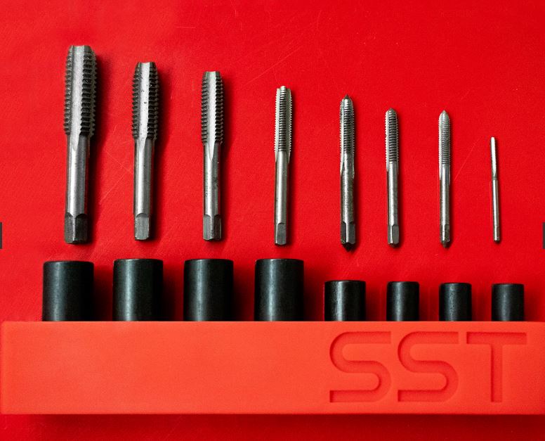 SST015 Impact Tap Socket Set 8pc with Silicone Socket Rail  1/4 & 3/8 In. Drive