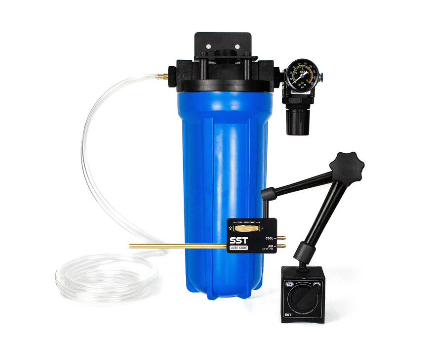 SST021-2  LUBE CUBE - CNC and Drill Dual Nozzle Coolant Mister System