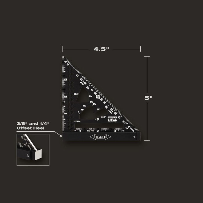 Stilletto  4.5" Stiletto Trim Square STSQ4
