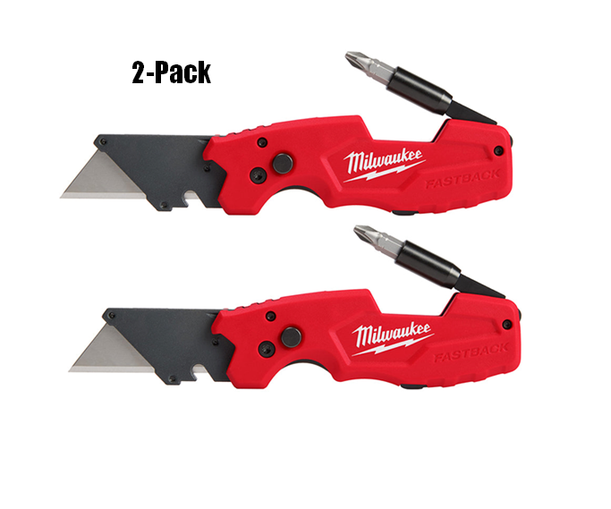 2-Pack of  6-IN-1 FASTBACKS Folding Knives