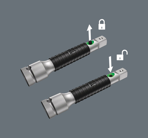 Wera 8796 SB Zyklop "flexible-lock" extension with free-turning sleeve, short, 3/8", 3/8" x 125 mm 05003591001, view 2
