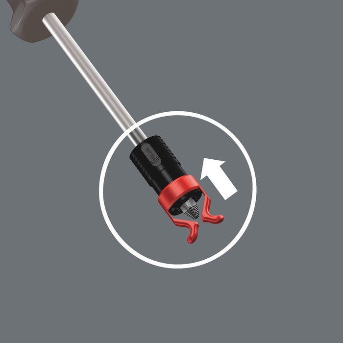 Wera 1441 SB Screw gripper attachment for screwdriver blades, long bits and L-keys, with holding function for screws, 4.5-6 x 41 mm 05073681001, view 2