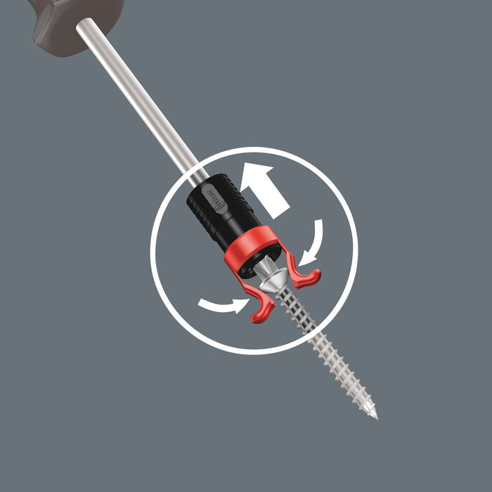Wera 1441 SB Screw gripper attachment for screwdriver blades, long bits and L-keys, with holding function for screws, 4.5-6 x 41 mm 05073681001, view 4