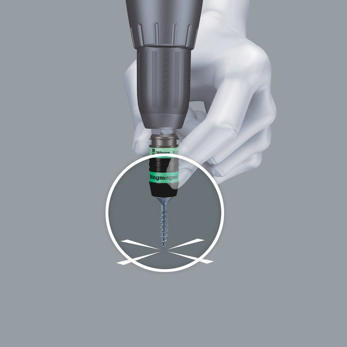 Wera 887/4 RR SB Rapidaptor Universal Bit Holder with ring magnet, 1/4" x 57 mm 05073511001, view 6