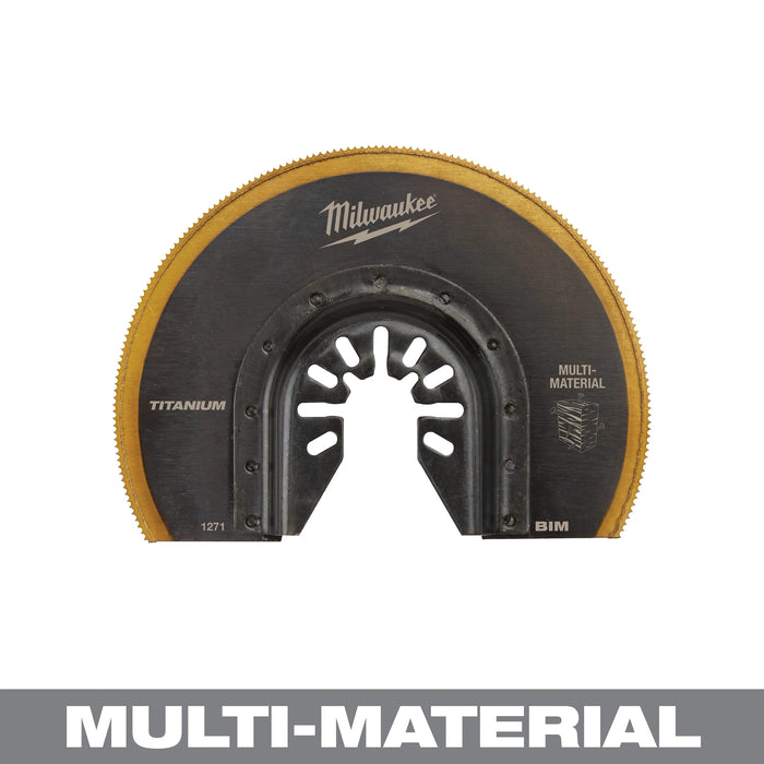 Milwaukee Universal Fit Open-Lok 2.61 in. L X 3-1/2 in. W Titanium Bi-Metal Segment Blade Multi-Mate 49-25-1271, main product view