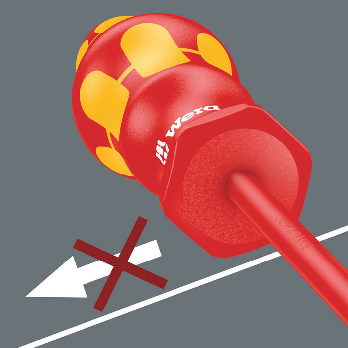 Wera 165 iS PZ/S VDE Insulated screwdriver with reduced blade diameter for PlusMinus screws (Pozidriv/slotted), # 2 x 100 mm 05006466001, view 10