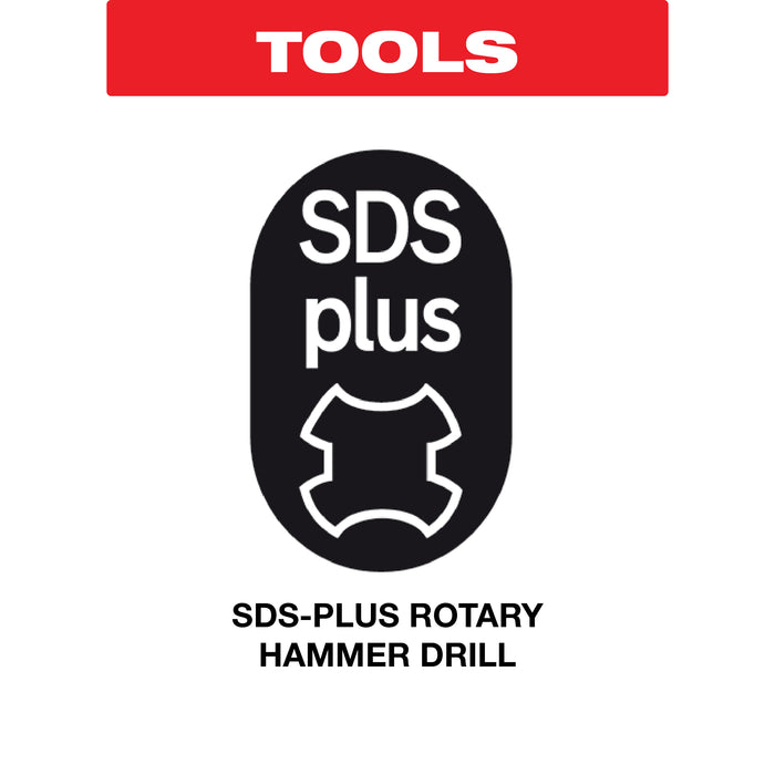 Diablo DMAPLA4450 1/2" x 8" x 14" AMPED™ Rebar Demon™ SDS-Plus 4-Cutter Full Carbide Head Dust Extraction Hammer Drill Bit - Tools image