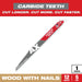 Milwaukee AX 12 in. Carbide Demolition Reciprocating Saw Blade 5 TPI 1 pk 48-00-5227, main product view