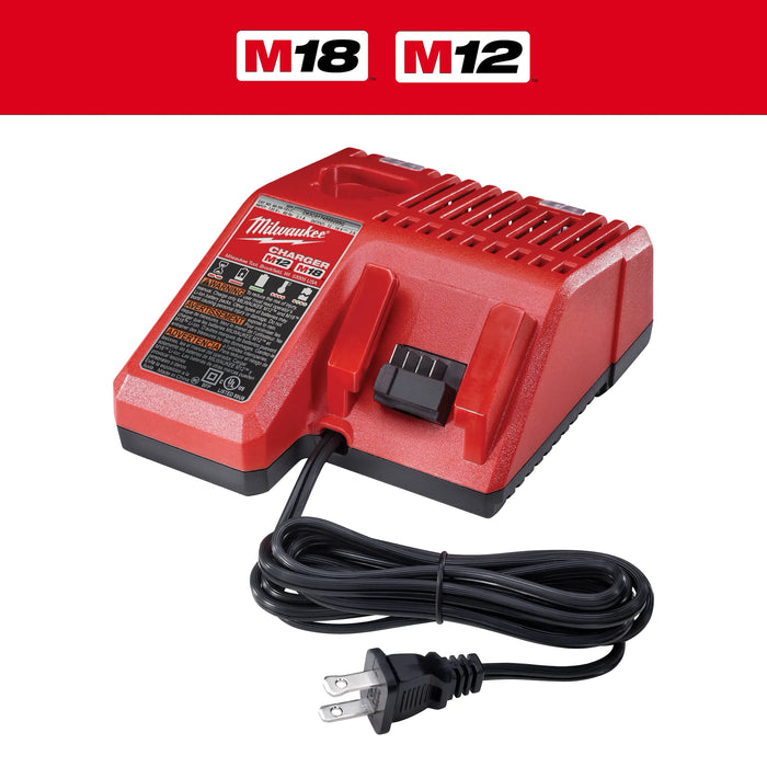 Milwaukee M18/M12 18/12 V Wall Battery Charger 1 pc 48-59-1812, main product view