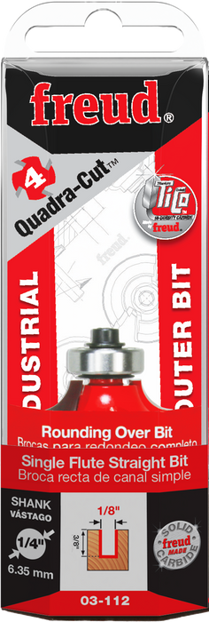 Freud 34-110 1/4" Quadra-Cut Radius Rounding Over Bit - Package image