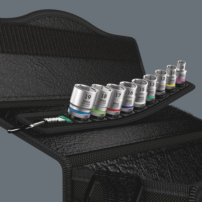 Wera Belt B 4 Zyklop socket set, 3/8" drive, 9 pieces 05003973001, view 7
