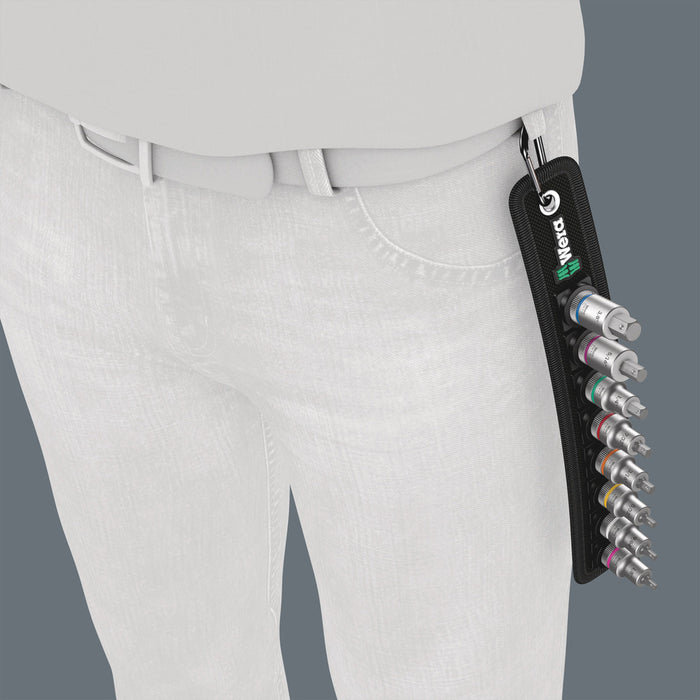 Wera Belt B Imperial 1 Zyklop In-Hex-Plus bit socket set with holding function, 3/8" drive, 8 pieces 05003974001, view 9
