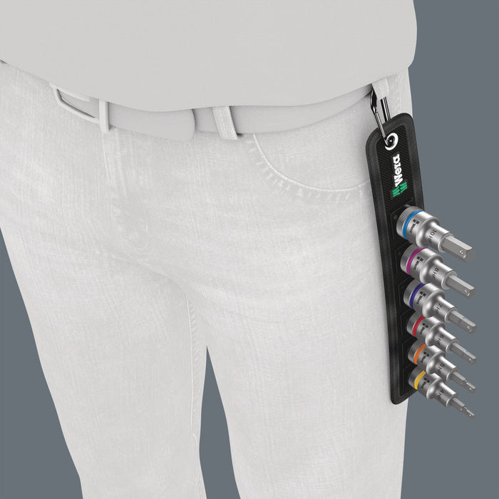 Wera Belt C 2 Zyklop In-Hex-Plus bit socket set with holding function, 1/2" drive, 6 pieces 05003996001, view 9