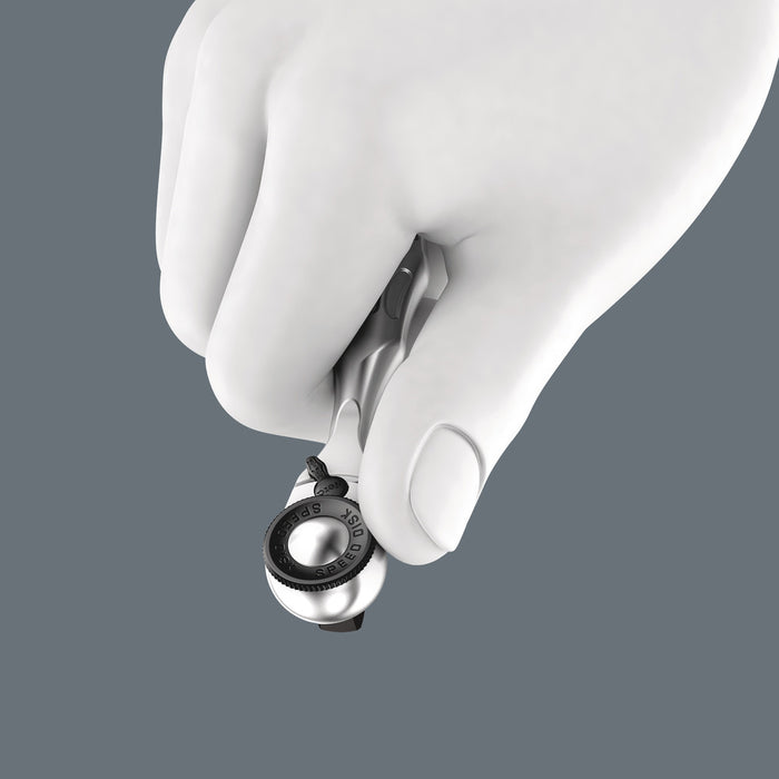 Wera 8008 A Zyklop Mini 3 Ratchet with 1/4" drive, 1/4" x 87 mm 05003793001, view 5