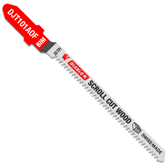 Diablo DJT101AOF5 3-1/4" 20TPI Bi-Metal Jig Saw Blades for Wood (5-pk) - Main image
