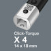 Wera Click-Torque X 4 torque wrench for insert tools, 40-200 Nm, 14x18 x 40-200 Nm 05075654001, view 3