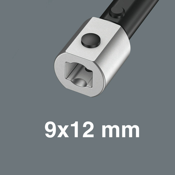 Wera 7770 Open end insert, 9x12 mm, 9x12 x 11 x 39 mm 05078604001, view 3