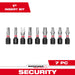 Milwaukee Shockwave Assorted 1 in. L Impact Security Insert Bit Set Steel 9 pc 48-32-4620, main product view