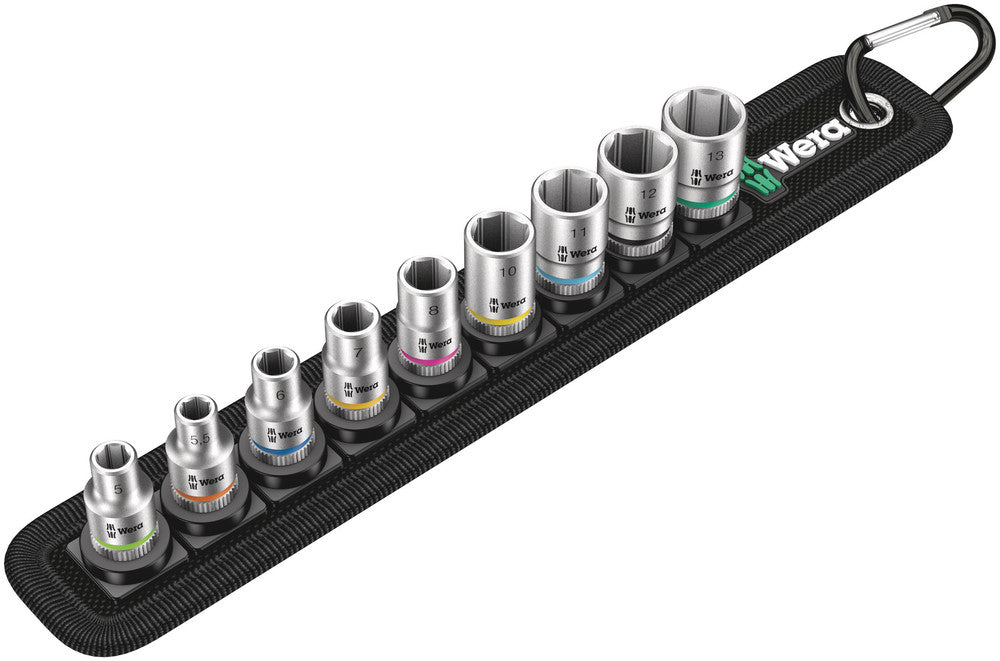 Belt A 4 Zyklop socket set, 1/4" drive