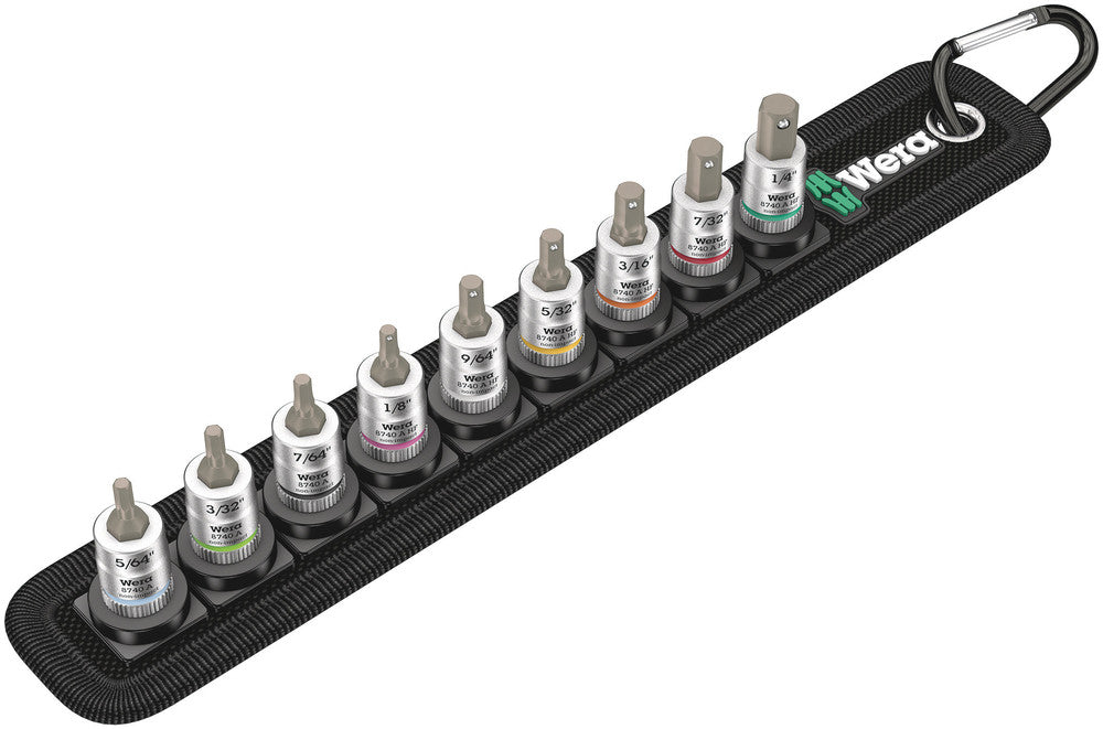 Belt A Imperial 1 Zyklop In-Hex-Plus bit socket set with holding function, 1/4" drive
