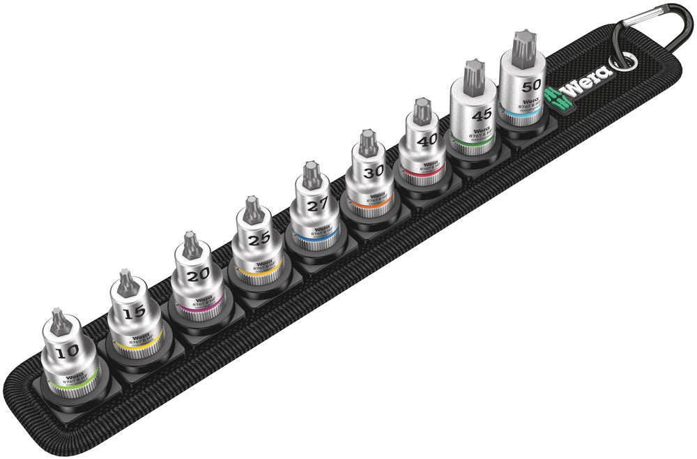 Belt B 3 TORX® HF Zyklop bit socket set with holding function, 3/8" drive