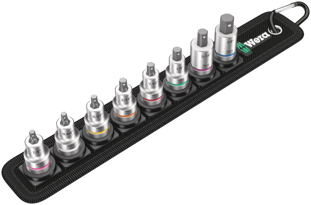 Belt B Imperial 1 Zyklop In-Hex-Plus bit socket set with holding function, 3/8" drive