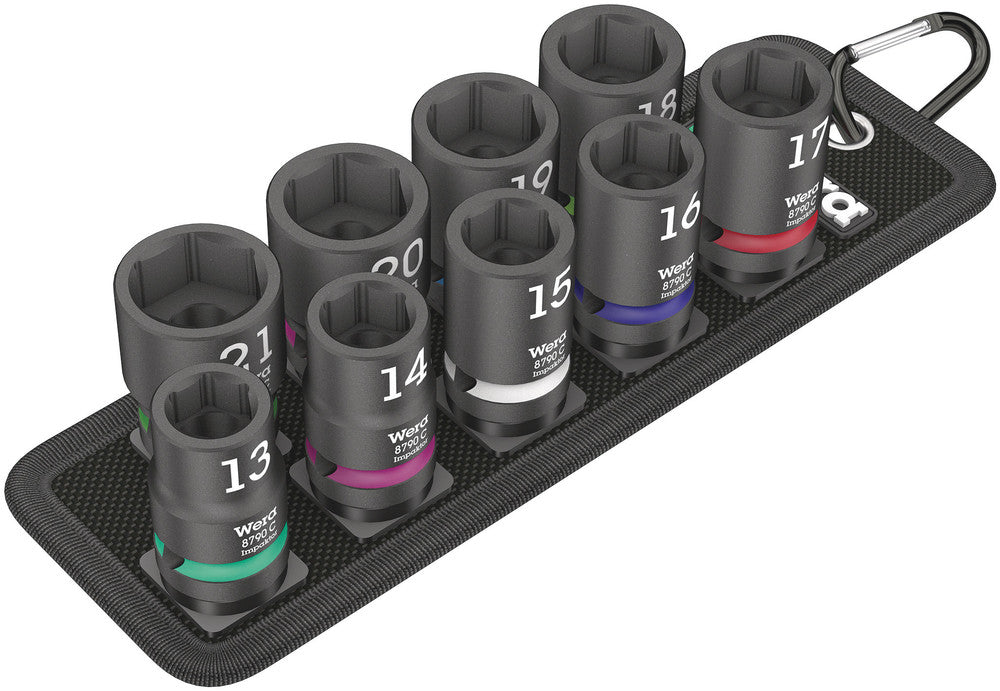 Belt C Impaktor 1 socket set, 1/2" drive