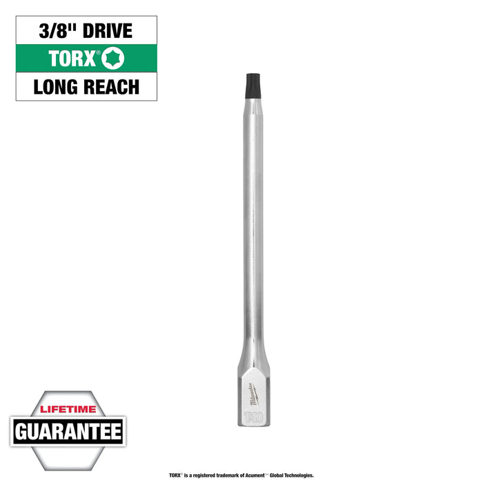 Milwaukee 3/8in. Drive T40 Long TORX® Bit Socket, 45-34-1068, main product view