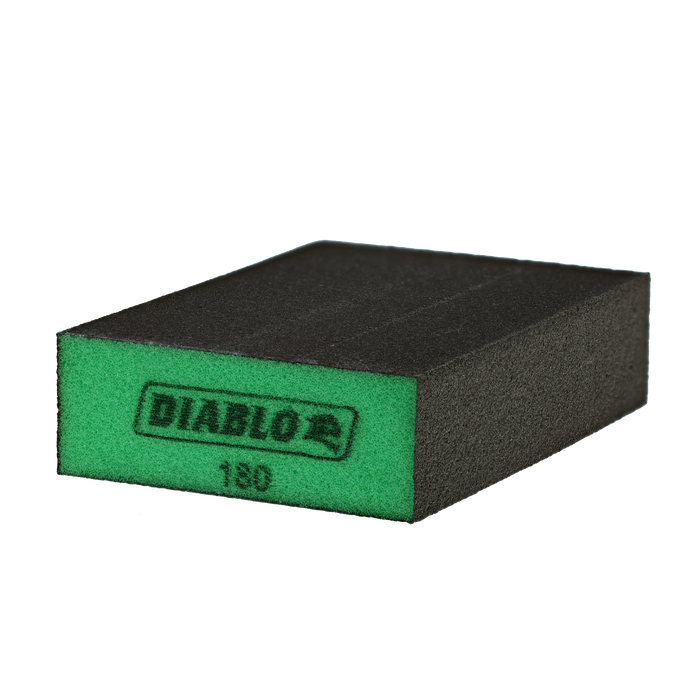 Diablo DFBLBLOSFN01G 5" x 3" x 1" 180-Grit Large Flat Edge Sanding Sponge - Main image