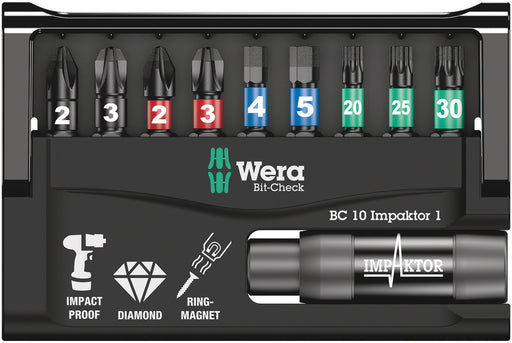 Wera Bit-Check 10 Impaktor 1, 10 pieces 05057680001, view 2