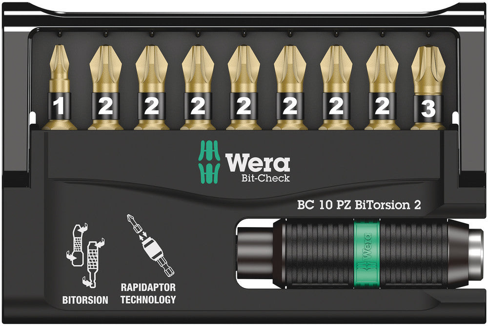Wera Bit-Check 10 PZ BiTorsion 2, 10 pieces 05347153001, view 2