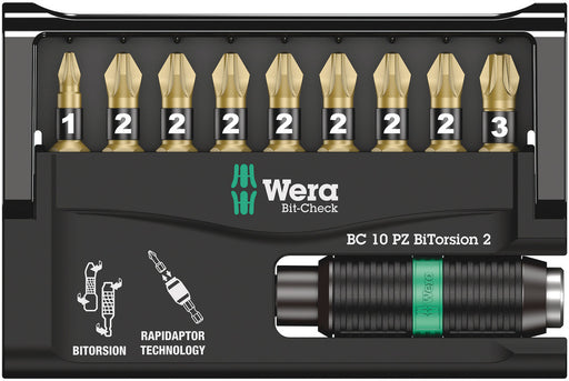 Wera Bit-Check 10 PZ BiTorsion 2, 10 pieces 05347153001, view 2