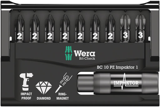 Wera Bit-Check 10 PZ Impaktor 1, 10 pieces 05057684001, view 2
