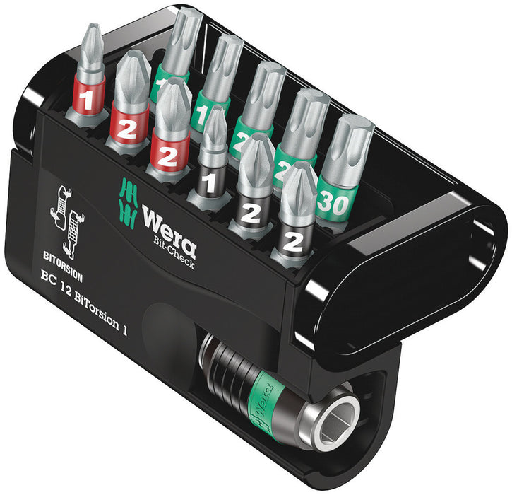 Wera Bit-Check 12 BiTorsion 1 SB, 12 pieces 05136385001, view 2