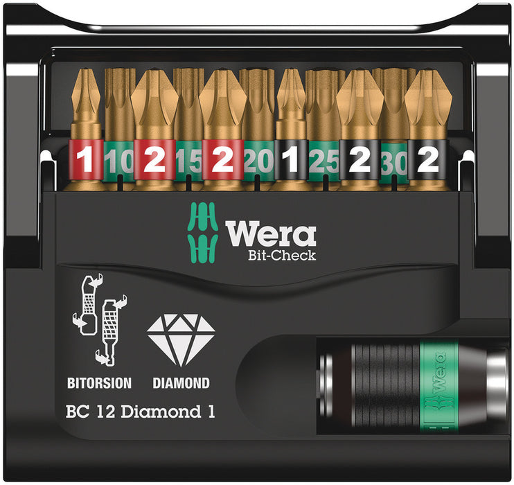 Wera Bit-Check 12 Diamond 1, 12 pieces 05057421001, view 2