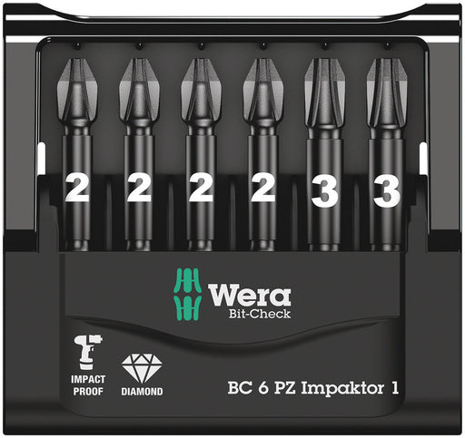 Wera Bit-Check 6 PZ Impaktor 1, 6 pieces 05057692001, view 2