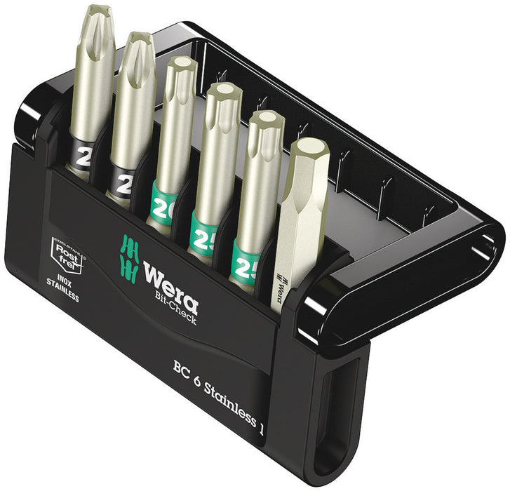 Wera Bit-Check 6 Stainless 1 SB, 6 pieces 05073634001, view 2