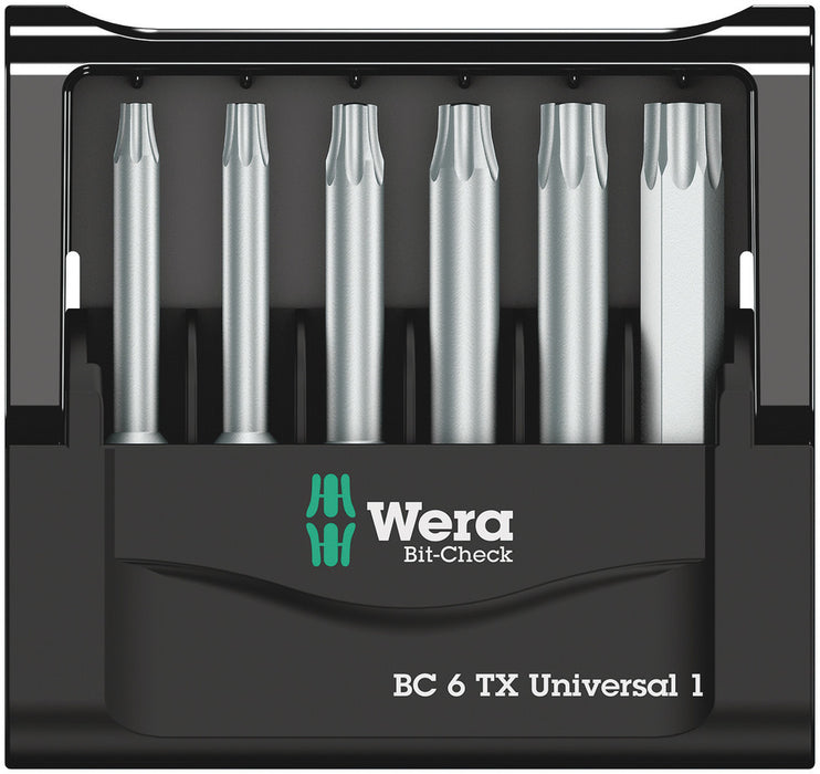 Wera Bit-Check 6 TX Universal 1 SB, 6 pieces 05073637001, view 2