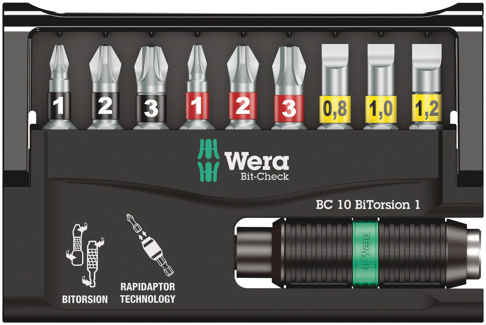 Wera Bit-Check 10 BiTorsion 1, 10 pieces 05056374001, view 2