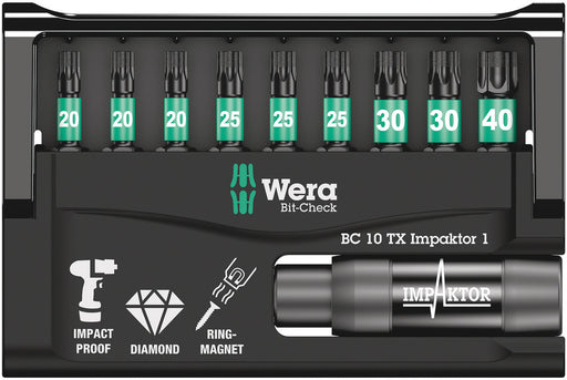 Wera Bit-Check 10 TX Impaktor 1, 10 pieces 05057688001, view 2