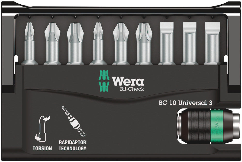 Wera Bit-Check 10 Universal 3, 10 pieces 05056375001, view 2