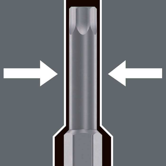 Wera 8740 B Zyklop Bit socket with 3/8" drive, with extra slim profile area, 5 x 107 mm 05003051001, view 2