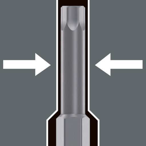 Wera 8740 B Zyklop Bit socket with 3/8" drive, with extra slim profile area, 6 x 107 mm 05003052001, view 2