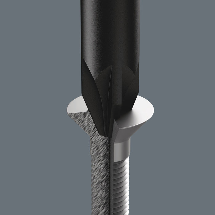 Wera 1555 PZ ESD Kraftform Micro screwdriver for Pozidriv screws, PZ 1 x 80 mm 05030116001, view 10